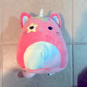 Squishmallows Sienna The Caticorn Super Soft Pink Plush with Star Eye Patch